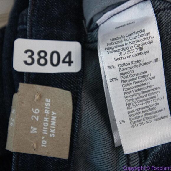 NEW Madewell 10" High-Rise Skinny Jeans in Bensley Wash, 26 - Picture 14 of 15